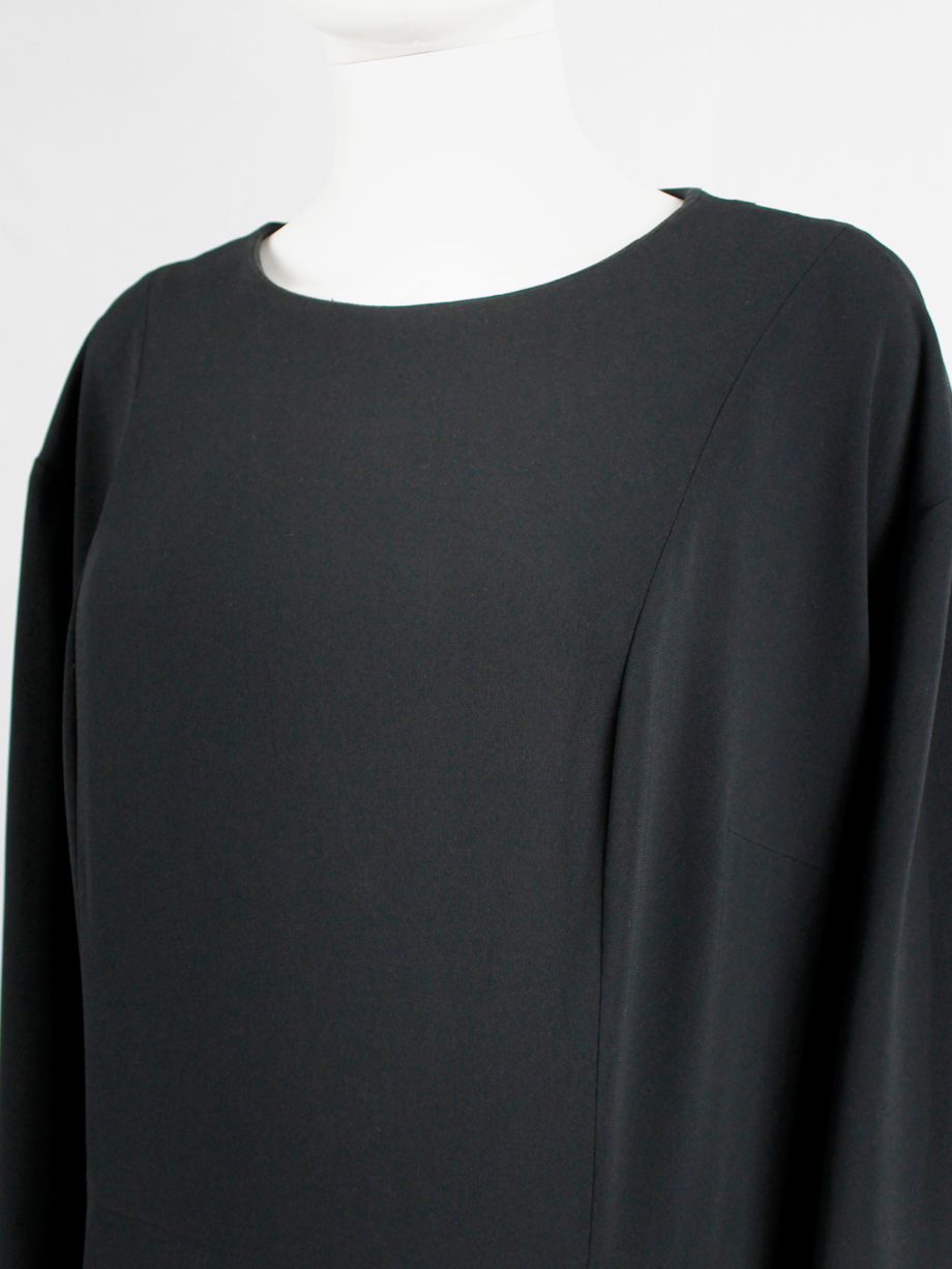 Maison Martin Margiela black extremely oversized dress in a size 64 fall 2000 (11)