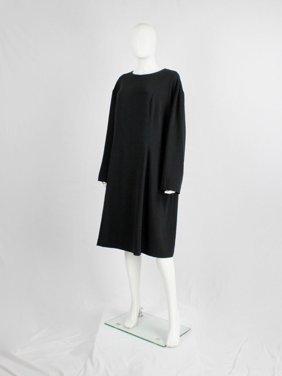 Maison Martin Margiela black extremely oversized dress in a size 64 fall 2000 (15)