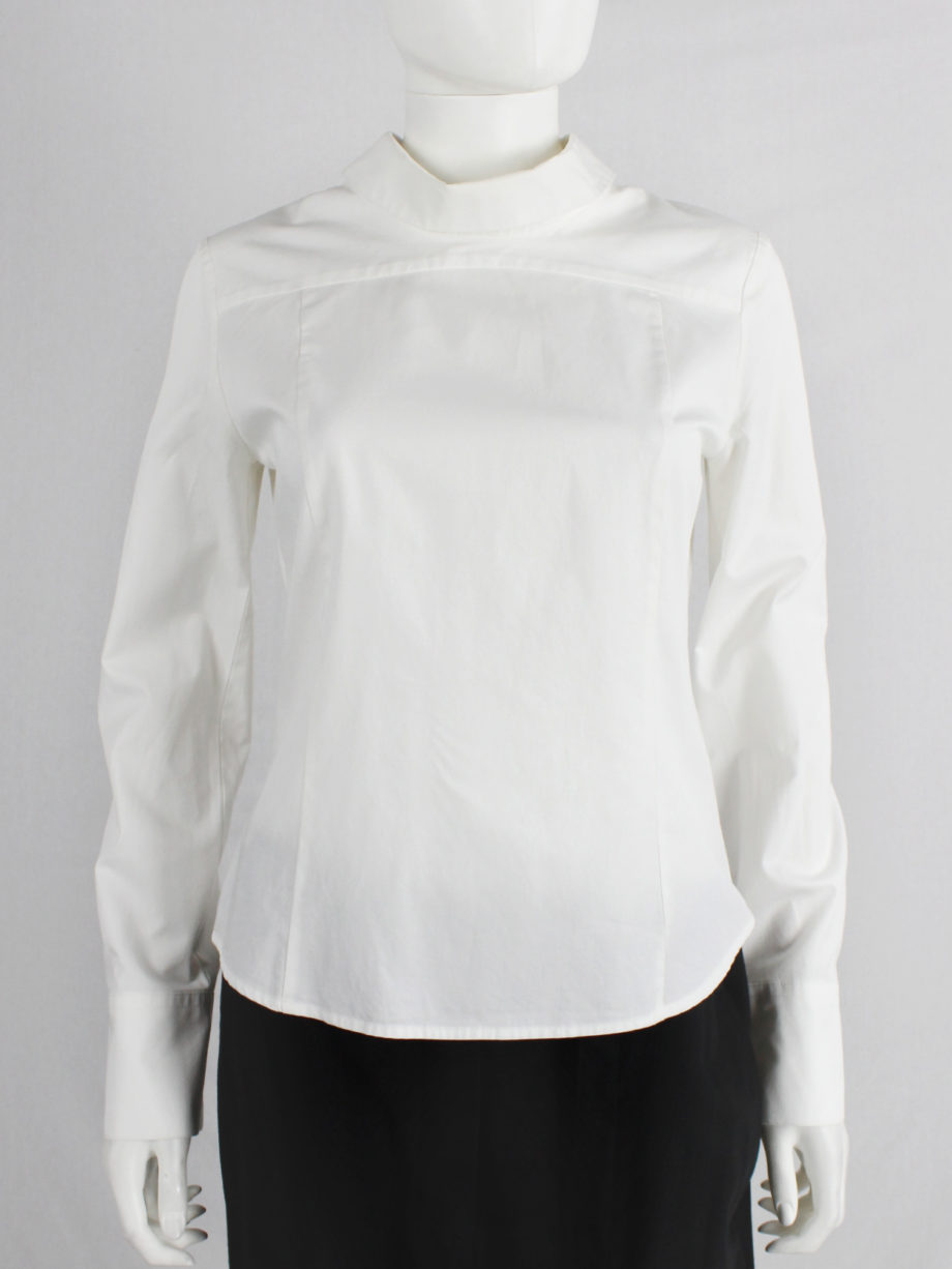af Vandevorst white backwards worn shirt fall 2002 (3)