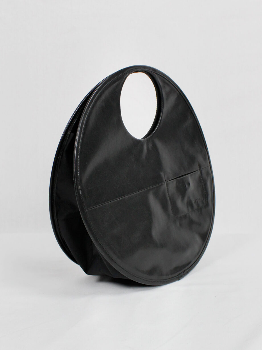 1990s YSACCS Pour Tous black circle shaped handbag (3)