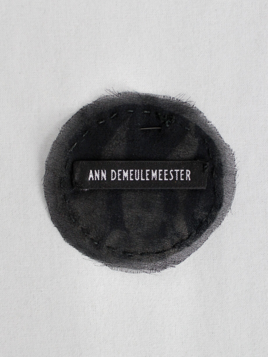 Ann Demeulemeester round cherub pin brooch fall 2005 (1)