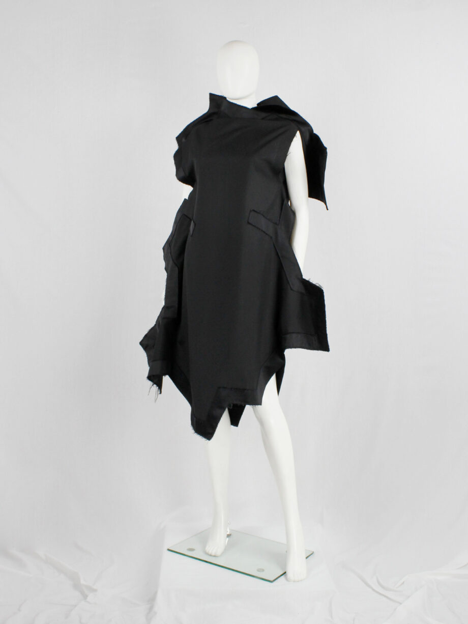 Comme des Garçons black geometric two-dimensional paperdoll dress fall 2012 (17)