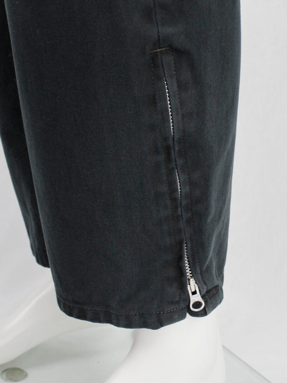 Yohji Yamamoto A.A.R black cargo trousers with pockets on the legs (14)