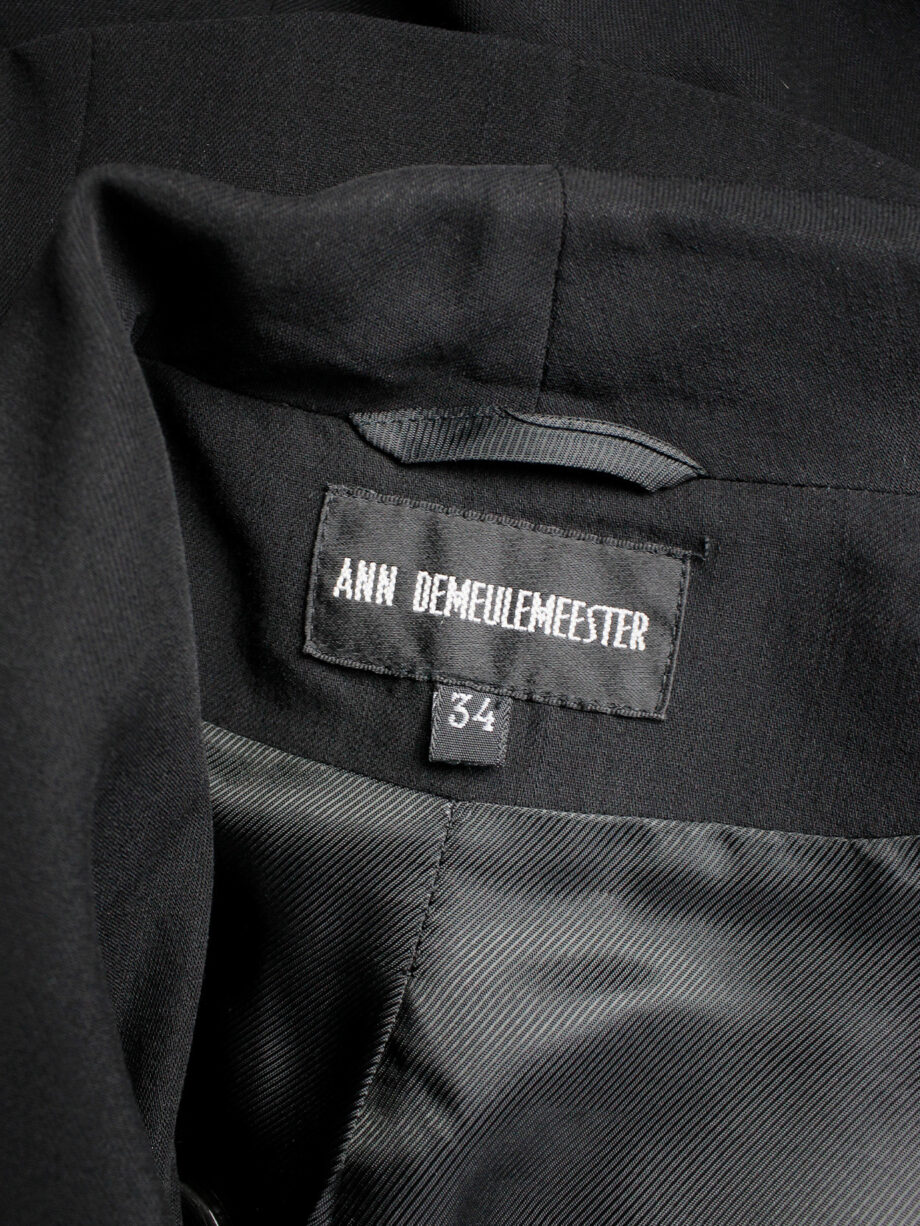 vintage Ann Demeulemeester black jacket with buttons fall 2010 (19)