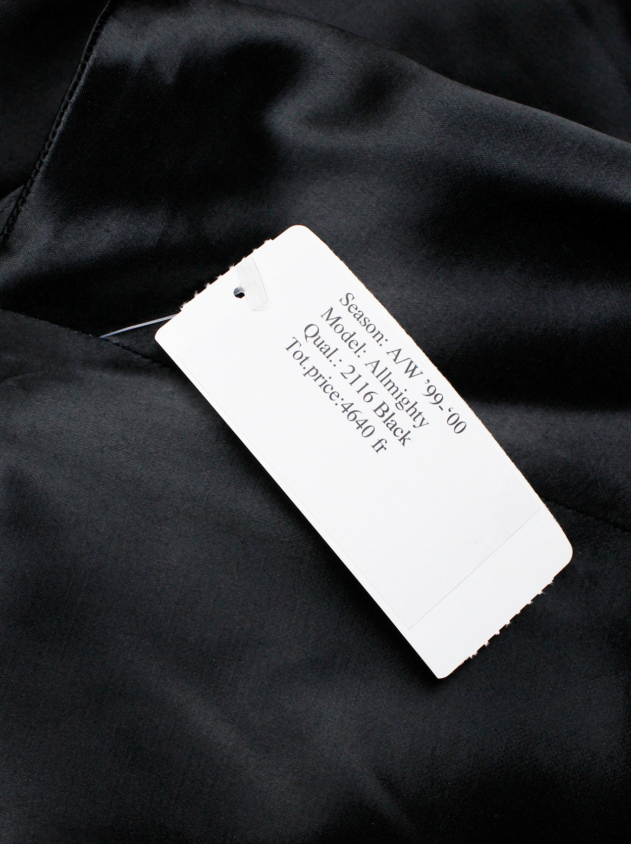 A.F. Vandevorst black sleeveless vest with corset boning in the back ...