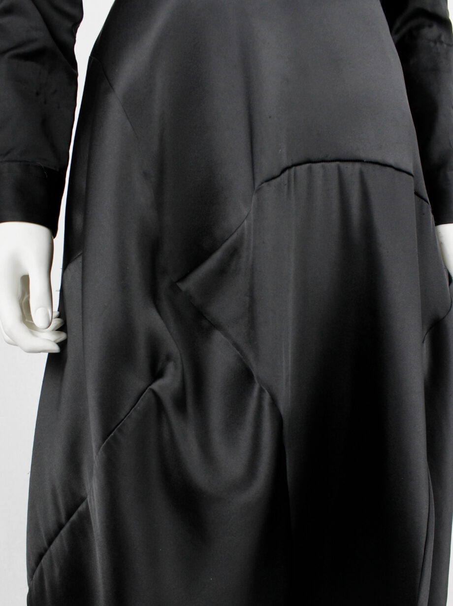 Comme des Garçons tricot black maxi skirt with bubble-shaped volume AD 1999 (13)