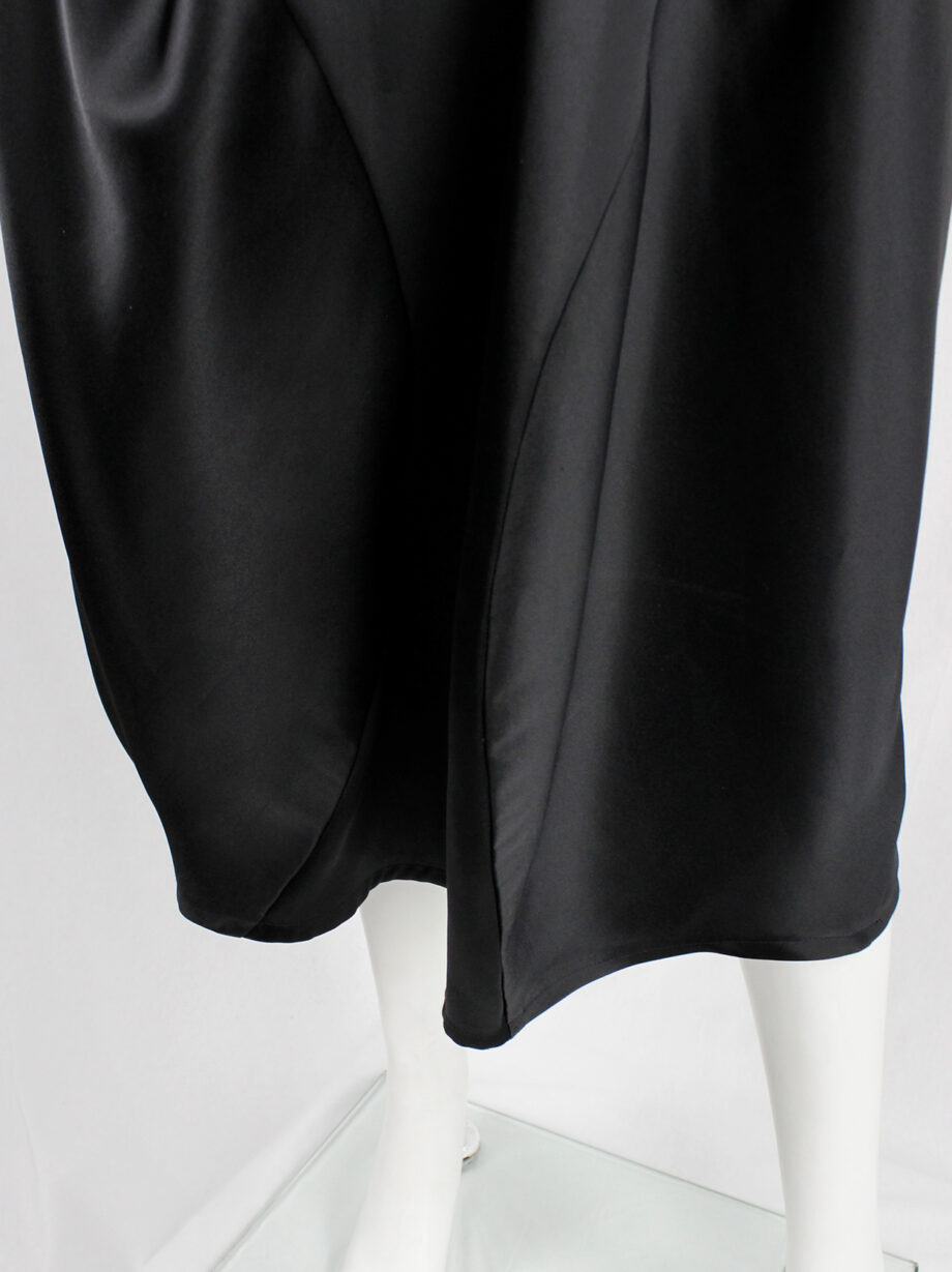 Comme des Garçons tricot black maxi skirt with bubble-shaped volume AD 1999 (14)
