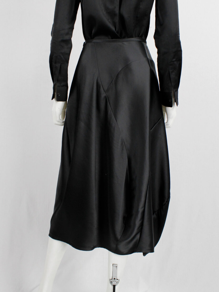 Comme des Garçons tricot black maxi skirt with bubble-shaped volume AD 1999 (3)
