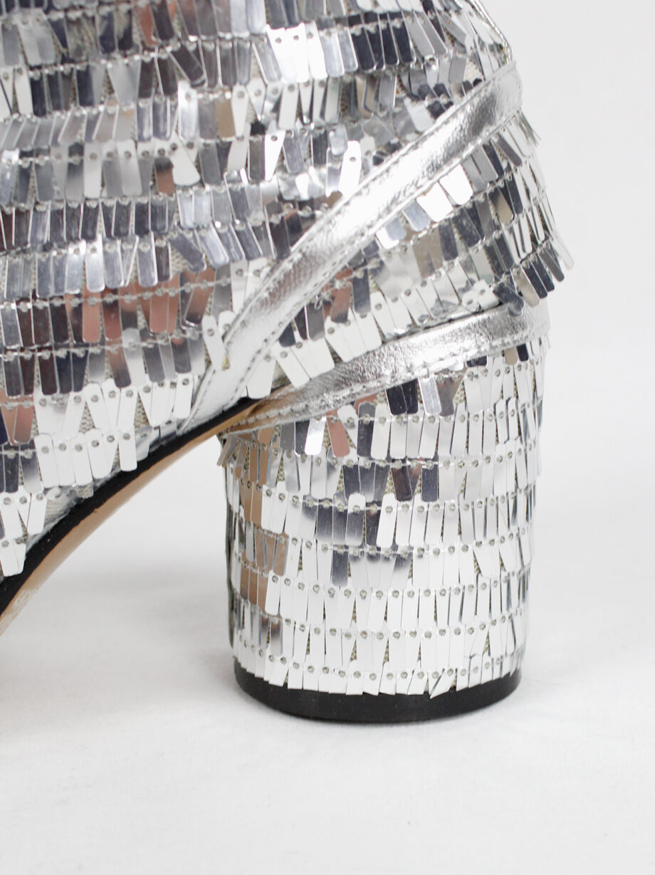 Maison Martin Margiela discot tabi boots covered in silver sequins (18)
