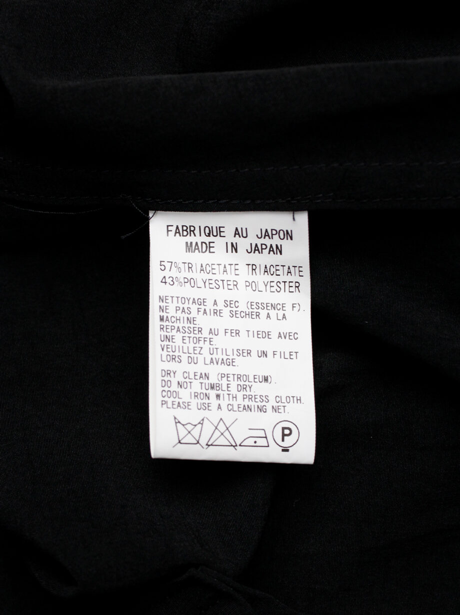 Y’s Yohji Yamamoto black short sleeve jacket with longer train (6)