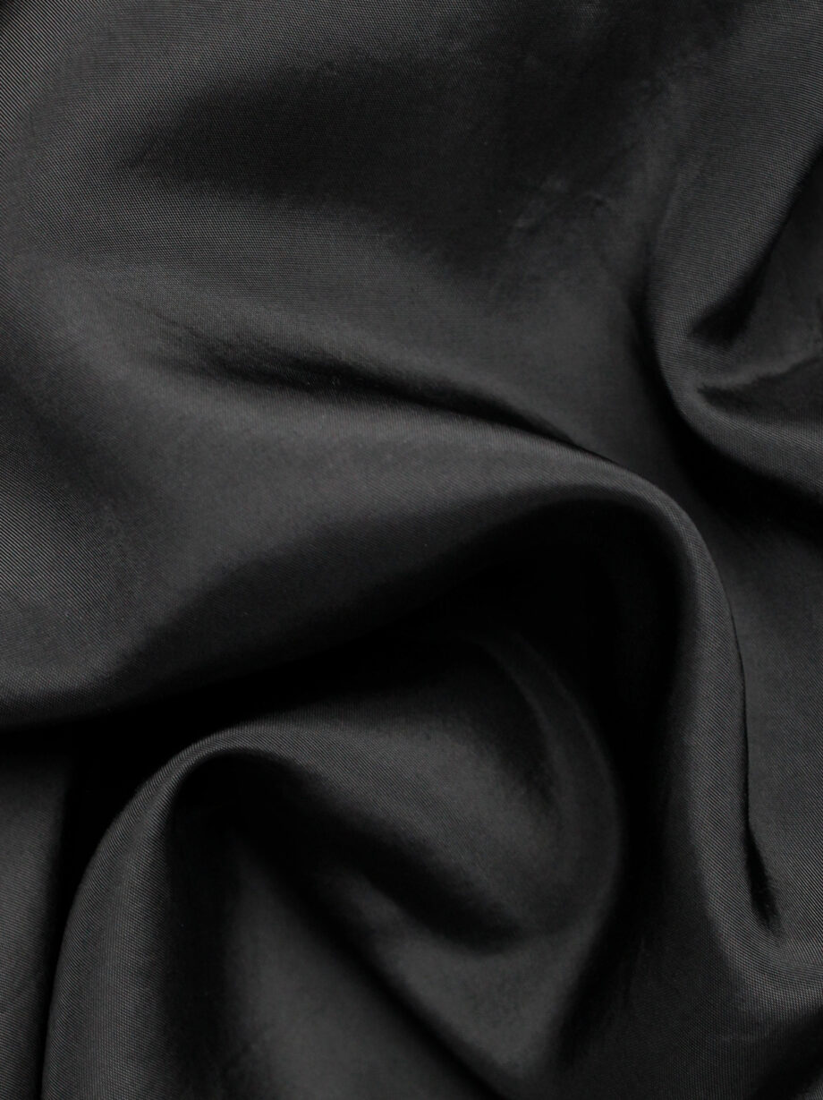 Maison Martin Margiela black skirt in shiny lining fabric fall 1995 (1)
