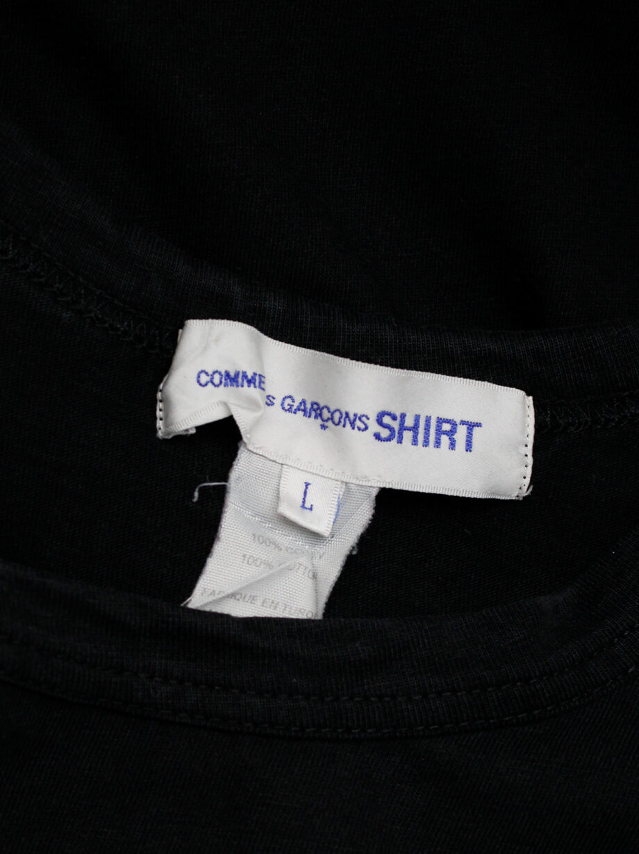 Comme des Garcons Shirt black t-shirt with 4 sleeves in grey and black (8)