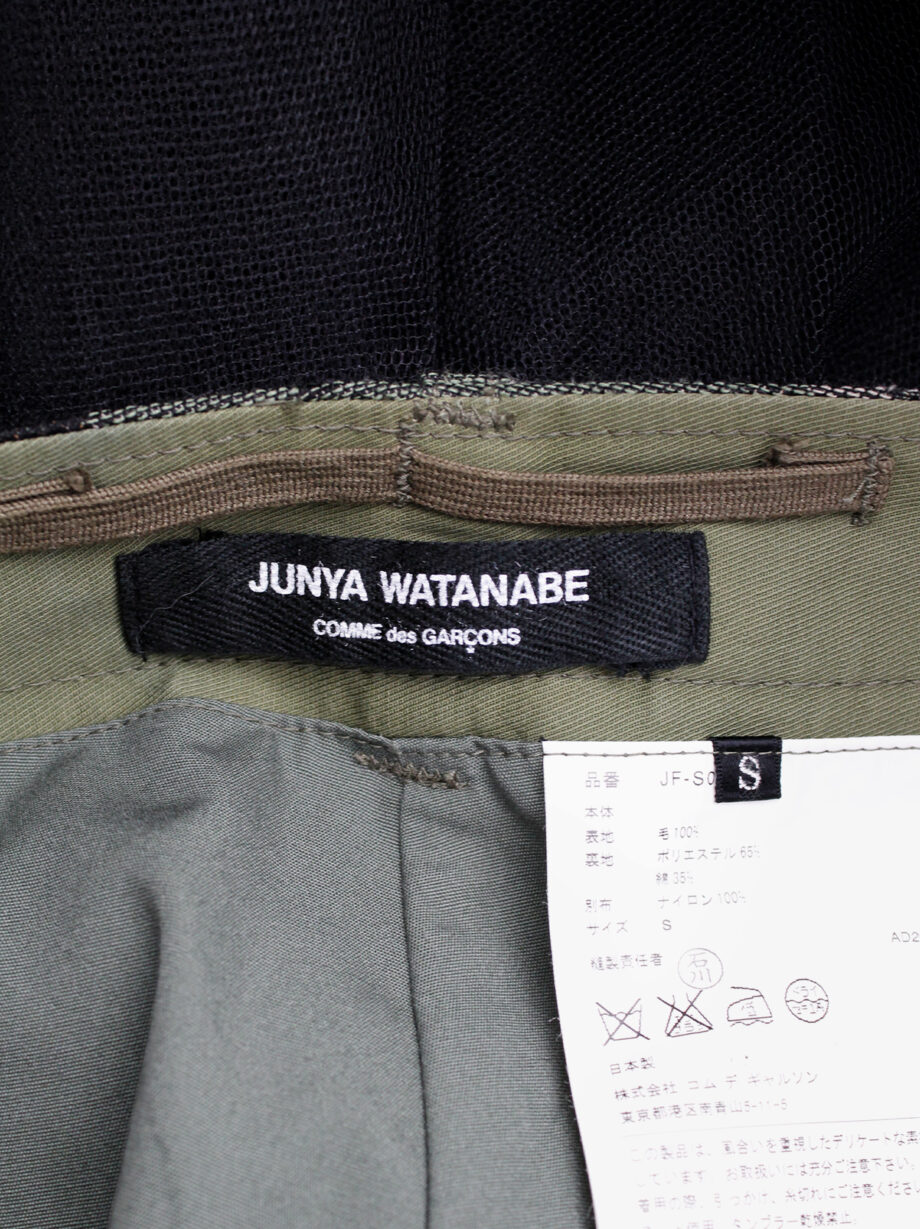 Junya Watanabe camo deconstructed skirt with black tulle pettycoat fall 2010 (7)