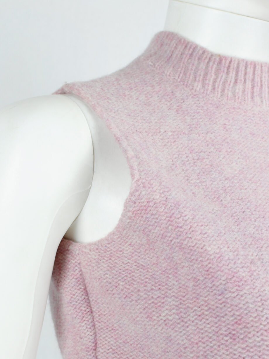 Maison Martin Margiela 6 pink top with mock turtleneck by Miss Deanna 1990s (1)