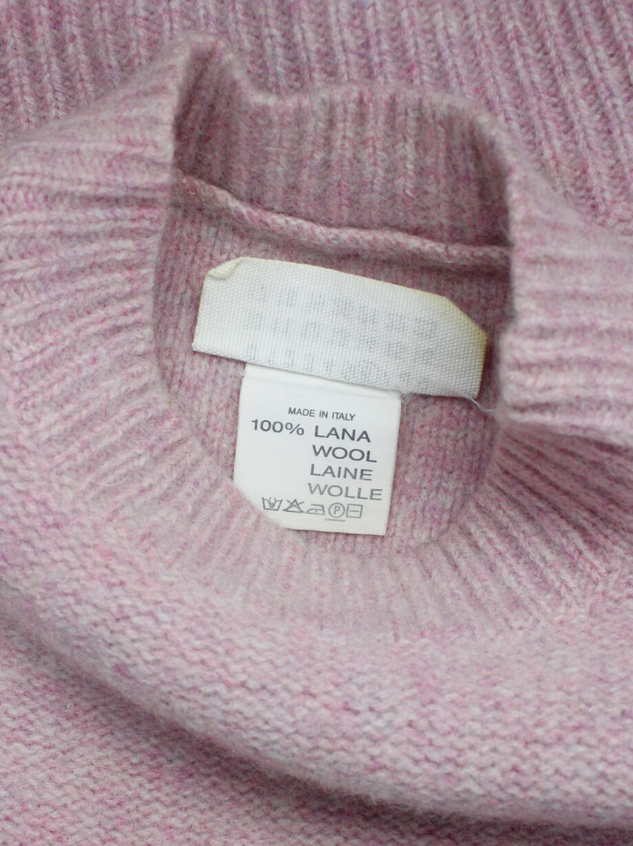 Maison Martin Margiela 6 pink top with mock turtleneck by Miss Deanna 1990s (11)