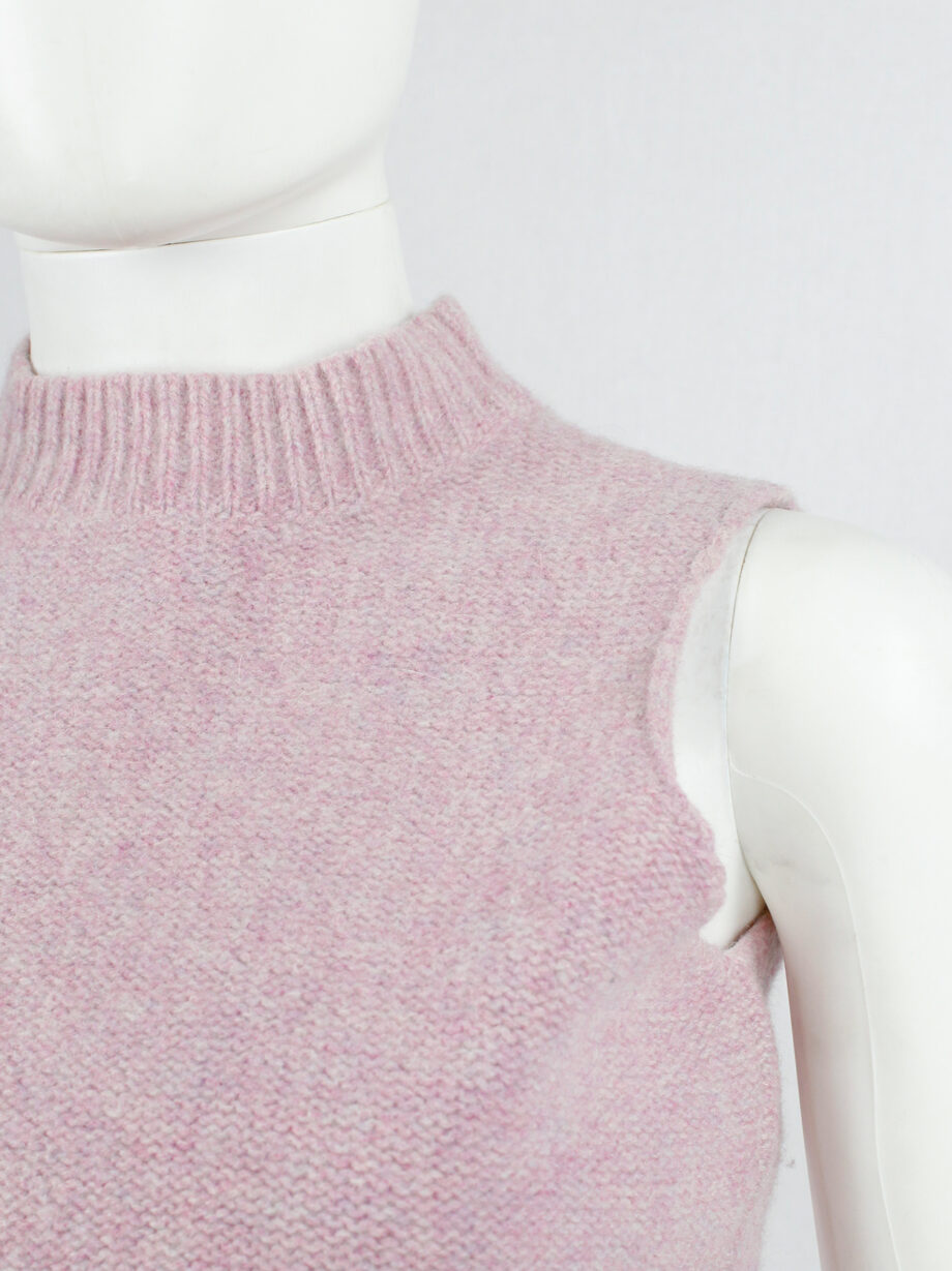 Maison Martin Margiela 6 pink top with mock turtleneck by Miss Deanna 1990s (14)