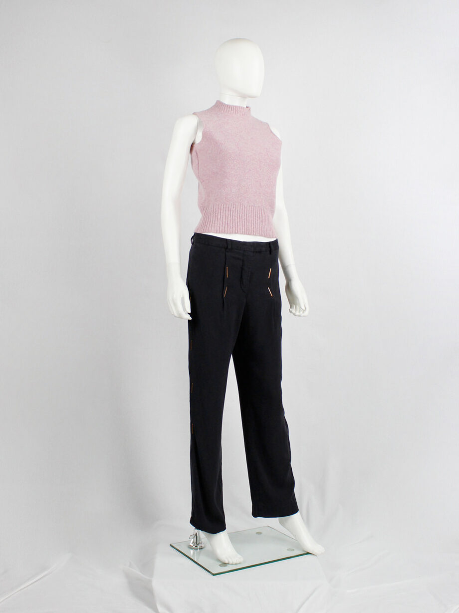 Maison Martin Margiela 6 pink top with mock turtleneck by Miss Deanna 1990s (17)