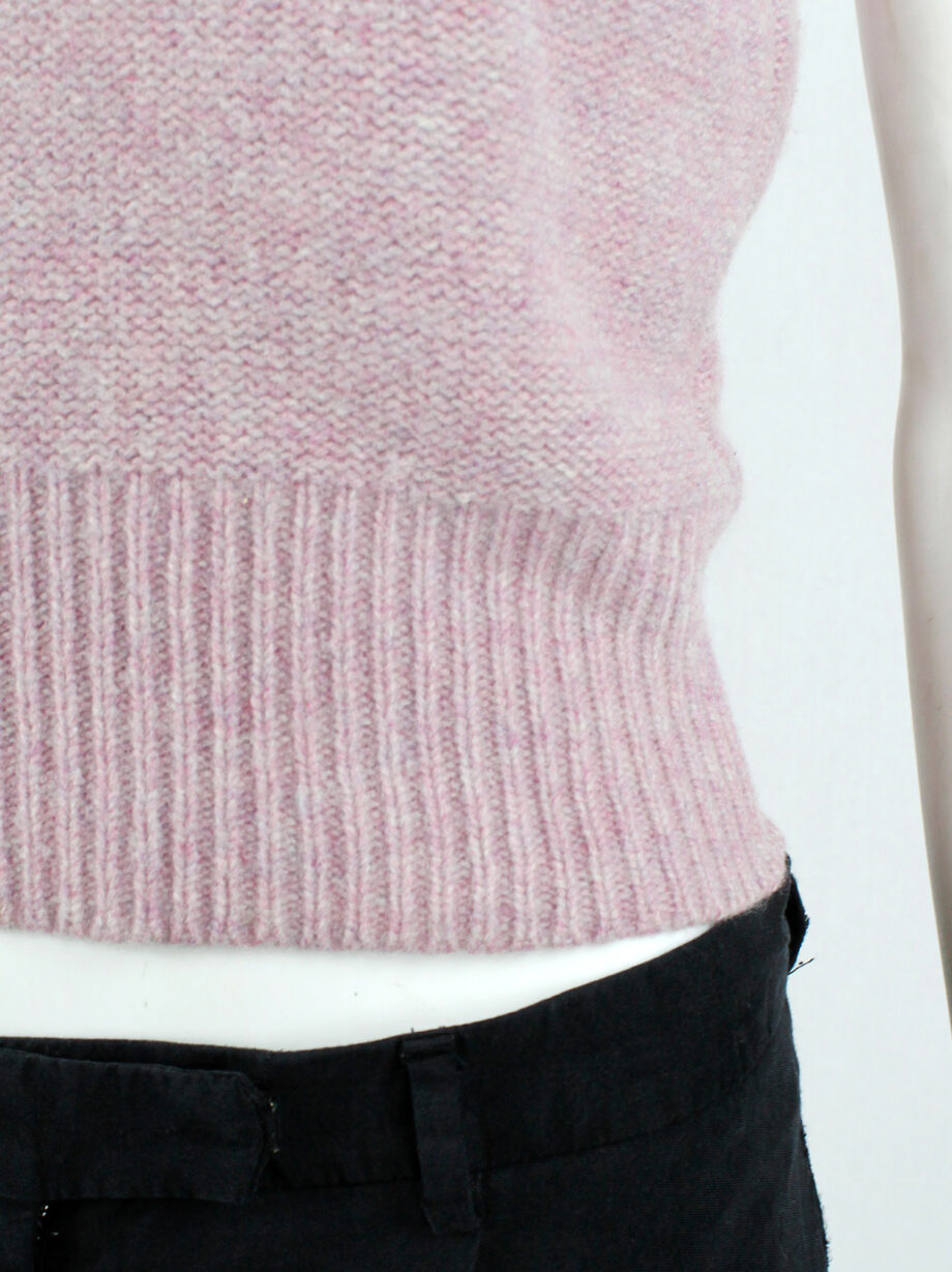 Maison Martin Margiela 6 pink top with mock turtleneck by Miss Deanna 1990s (4)