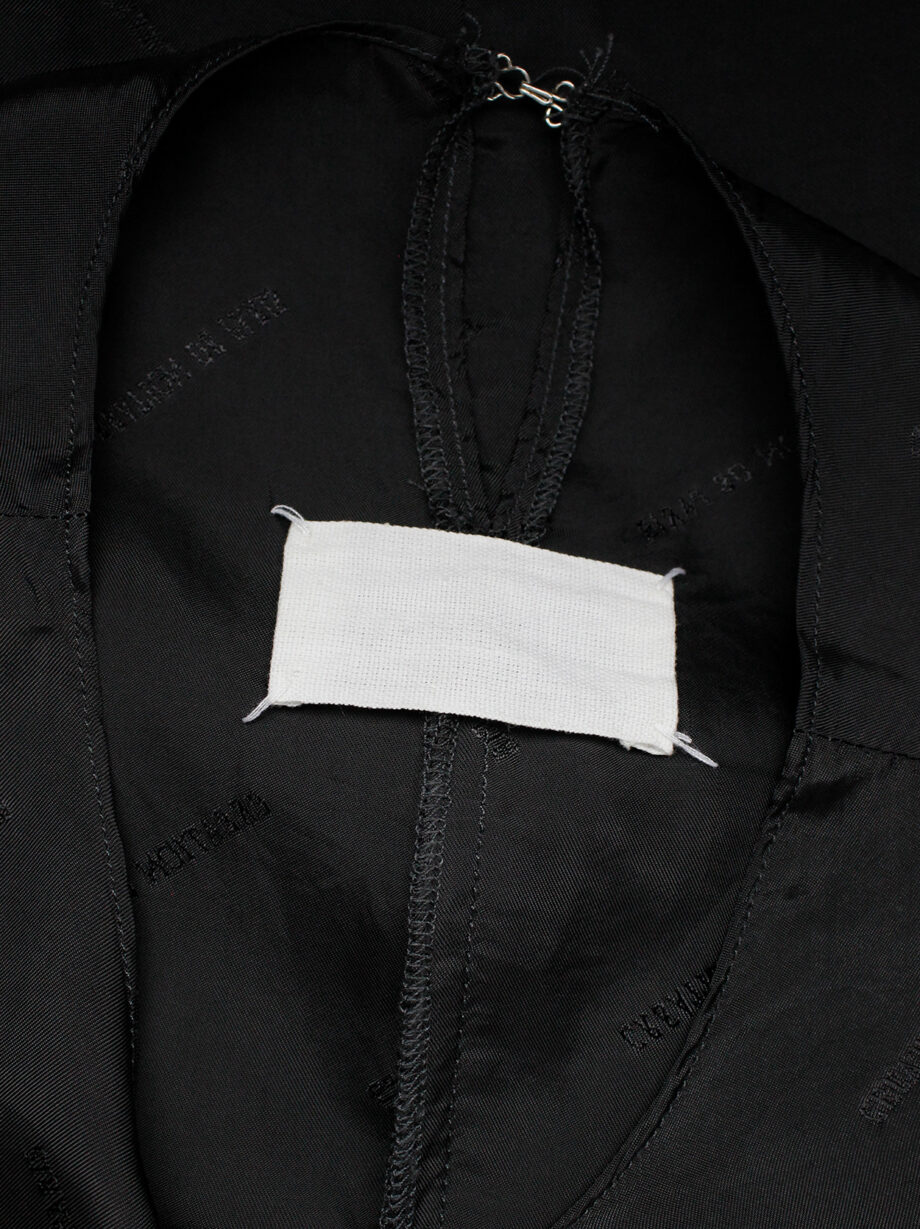Maison Martin Margiela black top in creation de paris lining fabric spring 1995 (12)