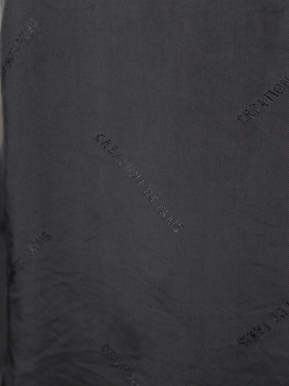 Maison Martin Margiela black top in creation de paris lining fabric spring 1995 (22)