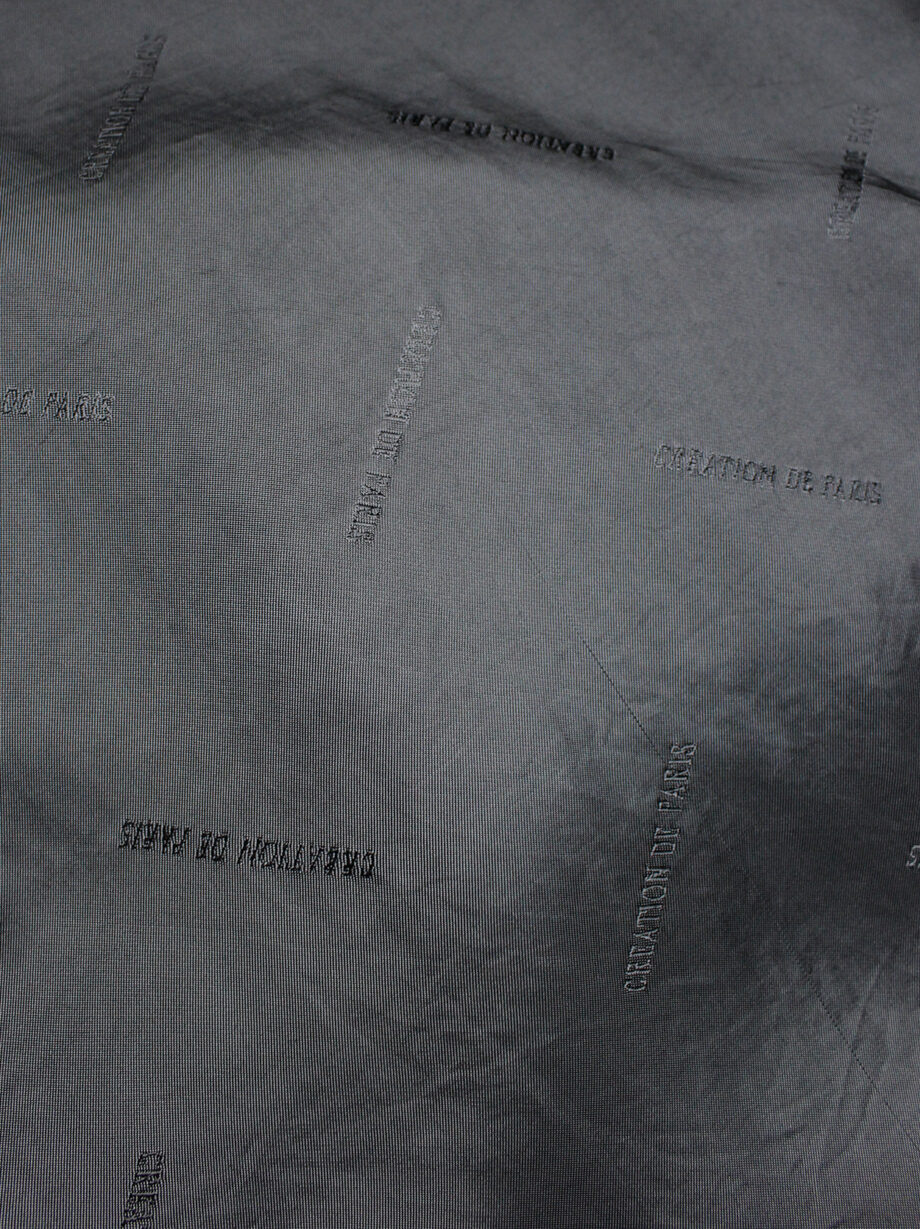 Maison Martin Margiela black top in creation de paris lining fabric spring 1995 (9)