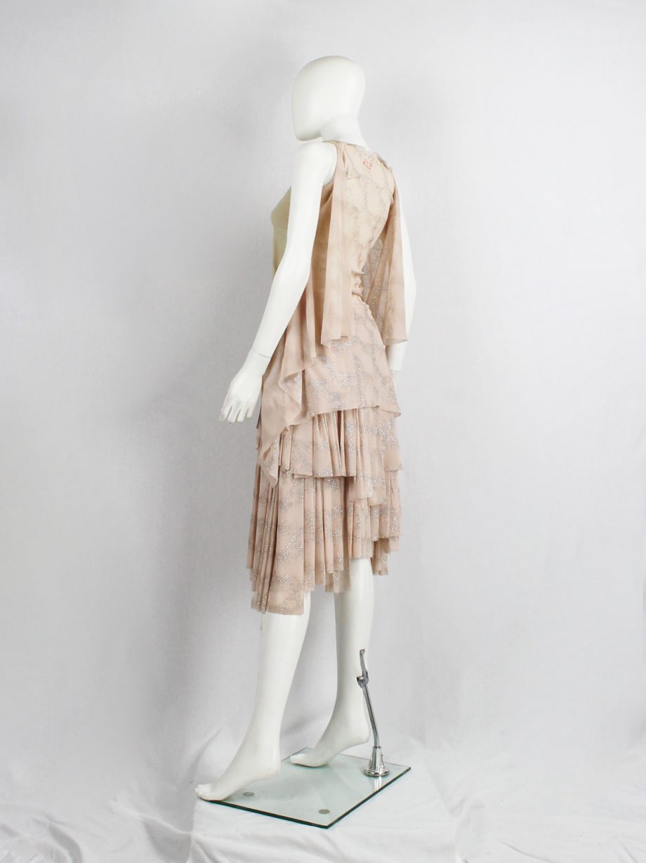 Maison Martin Margiela white floating dress with invisible straps