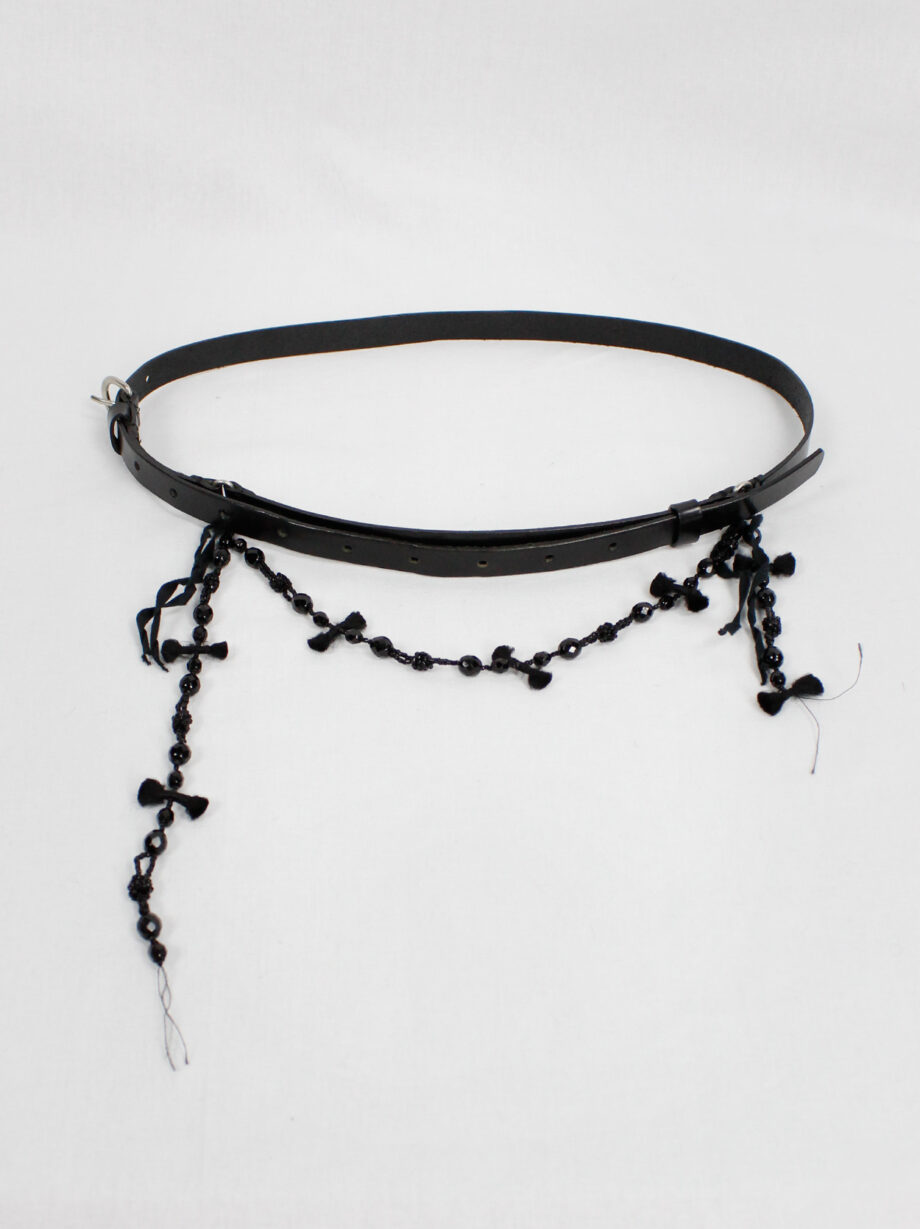Ann Demeulemeester black belt with beaded rosary chain fall 2005 (14)
