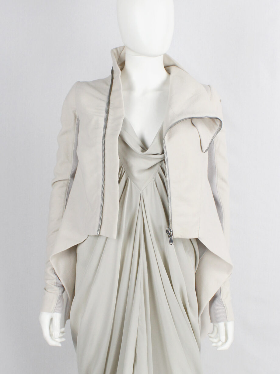 Rick Owens CRUST pearl winged jacket with curved zipper fall 2009 (13)