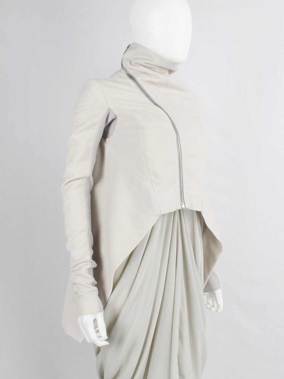Rick Owens CRUST pearl winged jacket with curved zipper fall 2009 (7)
