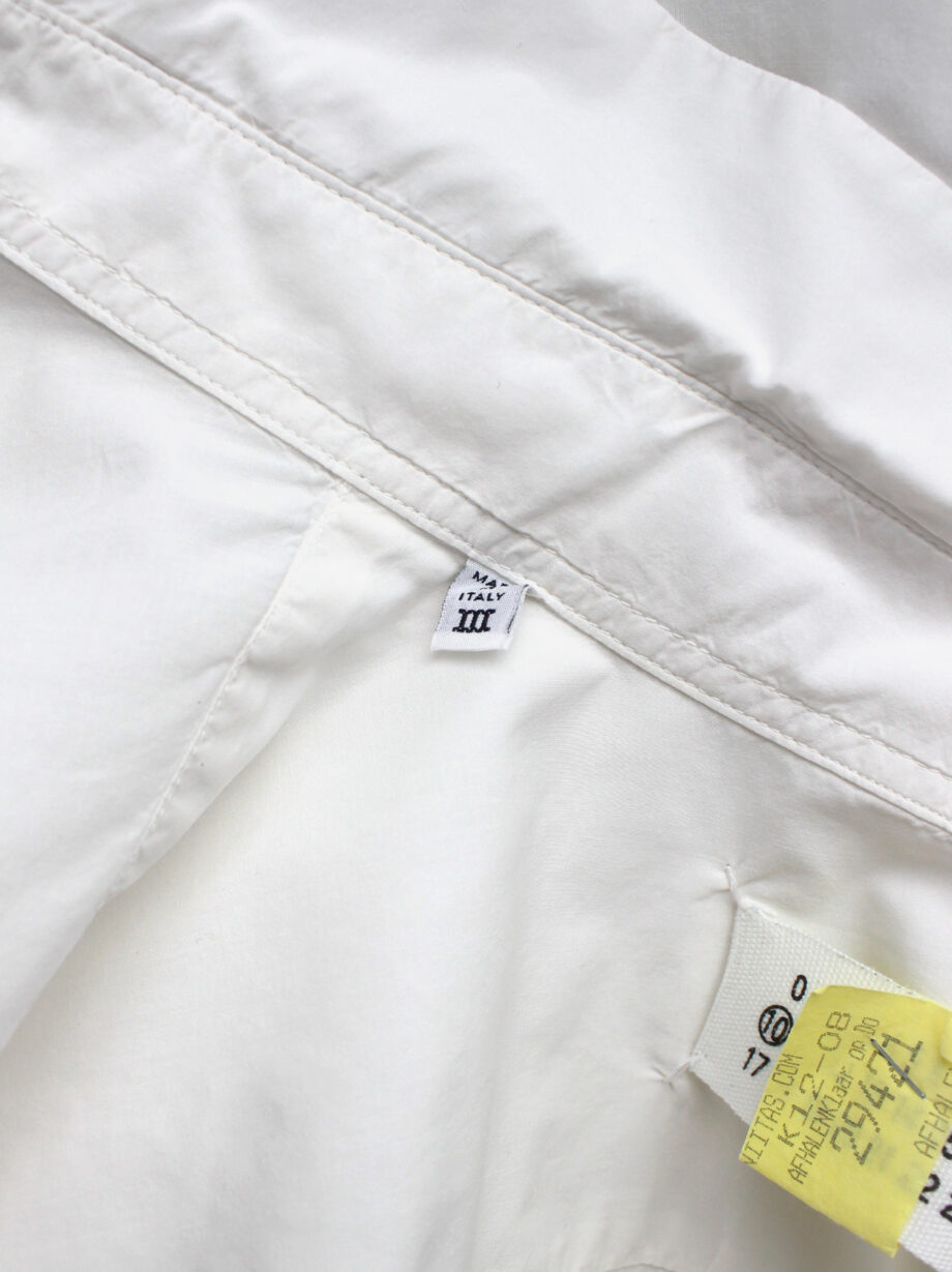 Maison Martin Margiela white shirt with torn out breastpocket (11)