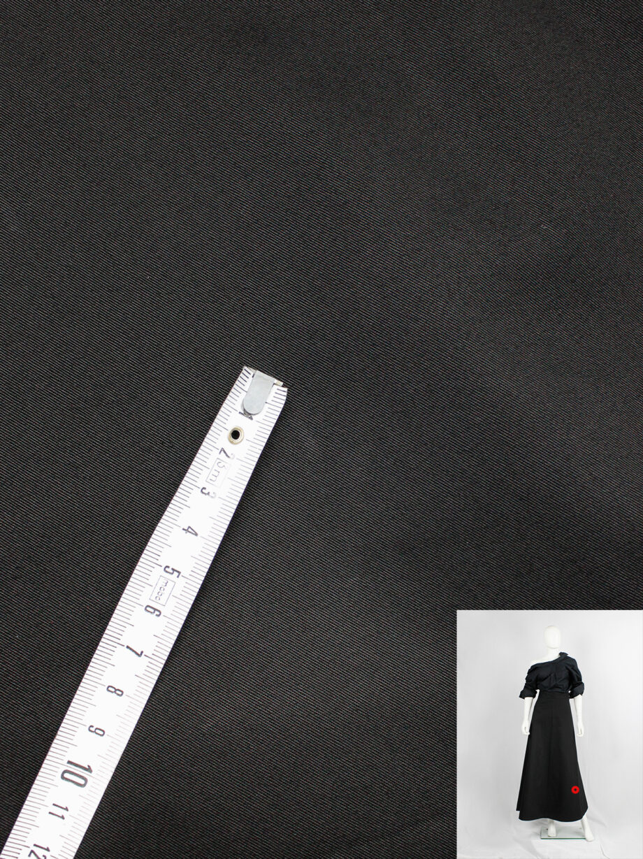 vintage Yohji Yamamoto black structured A-line maxi skirt (5)