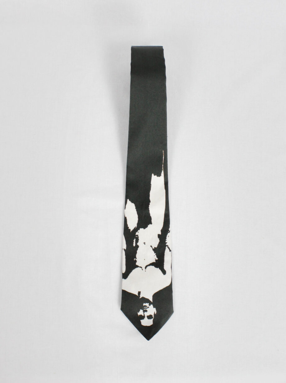 Christophe Coppens black tie with upside down bleached naked man in white (5)