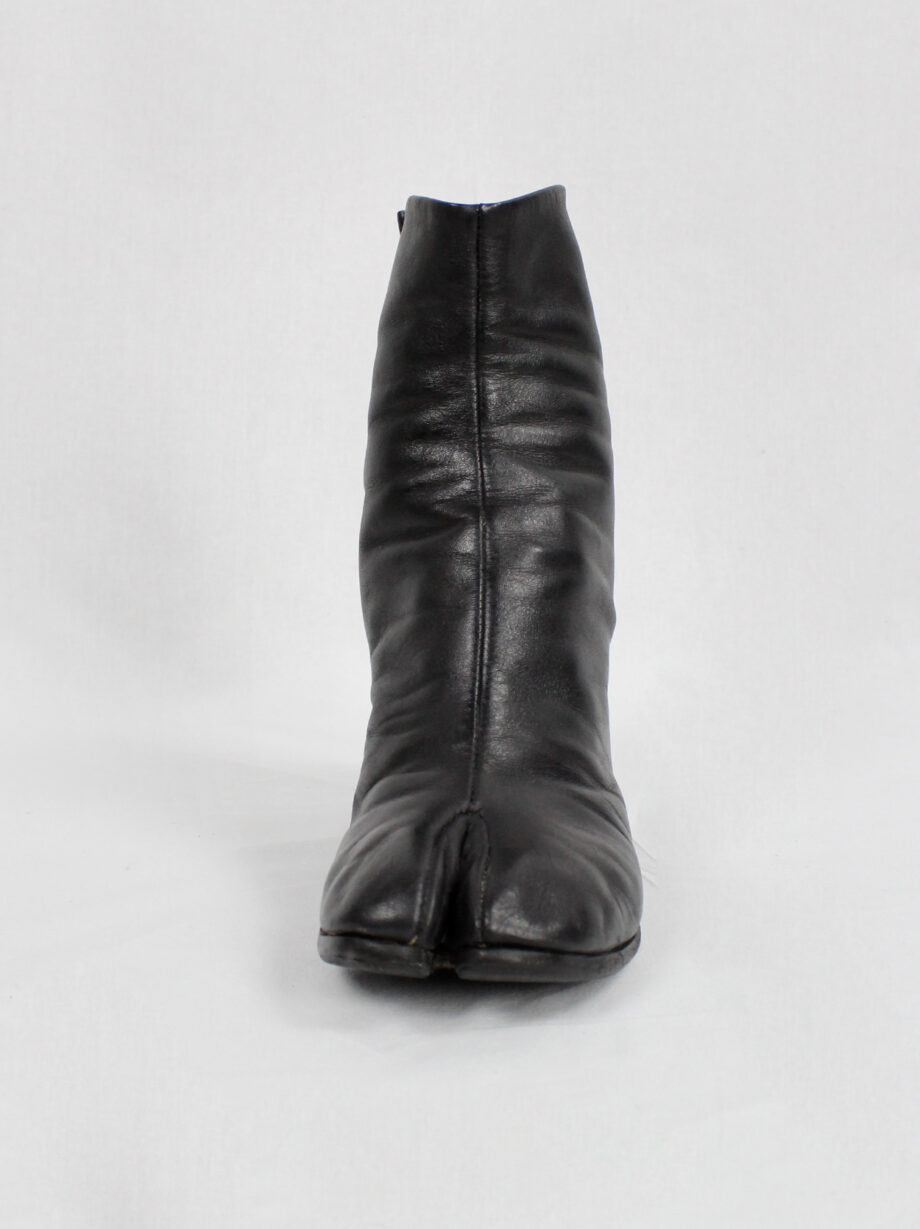 vintage Maison Martin Margiela black tabi boots with cylinder heel 1990s 90s archive (3)