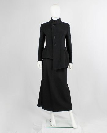 Y's Yohji Yamamoto black wool tailored jacket in two different lengths