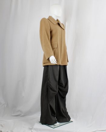archive Maison Martin Margiela brown wide trousers with stretched out knees fall 1996