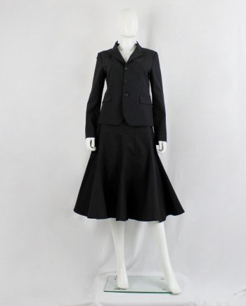 vintage Comme des Garcons Comme black deconstructed blazer with knit jumper back fall 2013